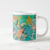 Butterfly & Feather Floral Jumbo-Tasse (Rechts)