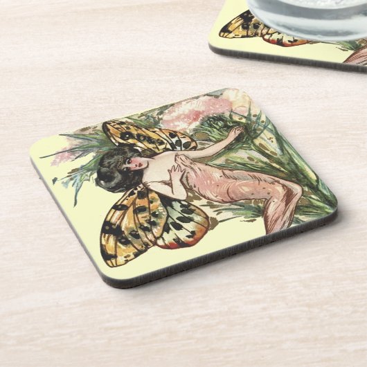 Butterfly-Fee Getränkeuntersetzer (Linke Seite)