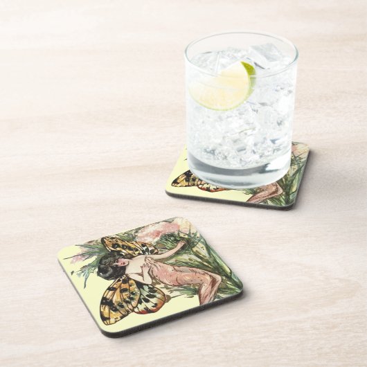 Butterfly-Fee Getränkeuntersetzer (Rechte Seite)