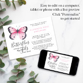 Butterfly-Feier zum Lebensdenkmal Einladung