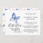 Butterfly-Feier zum Lebensdenkmal Einladung (Vorne/Hinten)