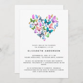 Butterfly-Feier zum Lebensdenkmal-Service-Inv Einladung (Vorne/Hinten)