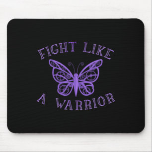 Butterfly Fibro Migraine Lupus Krieger Bewusstsein Mousepad