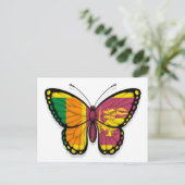 Butterfly-Flagge von Sri Lanka Postkarte (Stehend Vorderseite)
