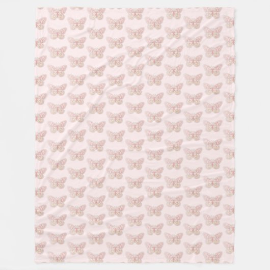 Butterfly Fleece Blanket (Vorderseite)