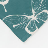 Butterfly Fleece Blanket (Ecke)