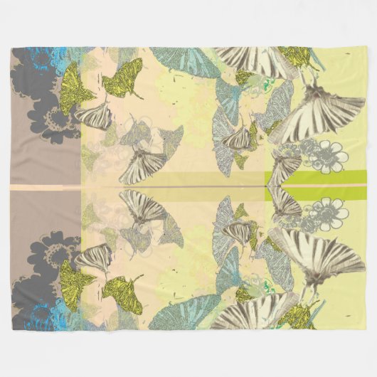 Butterfly Fleece Blanket (Vorderseite (Horizontal))