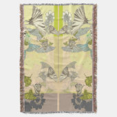 Butterfly Fleece Blanket Decke (Vorderseite Vertikal)