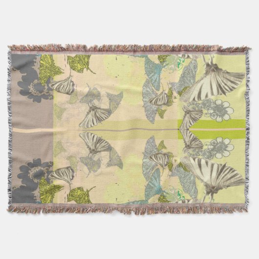 Butterfly Fleece Blanket Decke (Vorderseite)