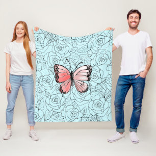 Butterfly Fleece Blanket Rose - Ihre Farben