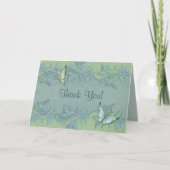 Butterfly Flight Floral Wedding Danke (Vorderseite)