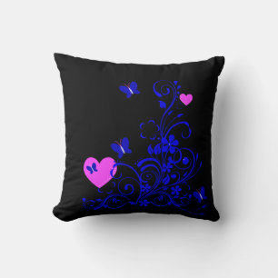 Butterfly Floral Art Kissen