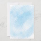 Butterfly Floral Baby Dusche Einladung (Rückseite)