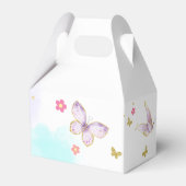 Butterfly Floral Birthday Gevor Box Geschenkschachtel (Rückseite)