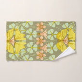 Butterfly Floral botanisch farbig Badhandtuch Set (Handtuch)