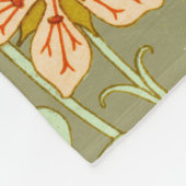 Butterfly Floral botanisch farbig Fleecedecke (Ecke)