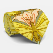 Butterfly Floral botanisch farbig Krawatte (Gerollt)