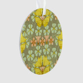 Butterfly Floral botanisch farbig Ornament (Vorderseite)