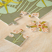 Butterfly Floral Botanischer Jugendstil Puzzle (Seite)