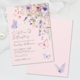 Butterfly Floral Brautparty Einladung