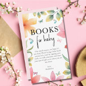 Butterfly Floral Bringen Sie eine Babydusche mit B Begleitkarte