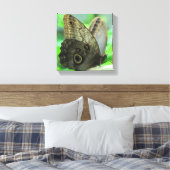 Butterfly Floral Canvas Print Leinwanddruck (Insitu (Schlafzimmer))