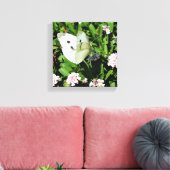 Butterfly Floral Canvas Print Leinwanddruck (Insitu (Wohnzimmer))