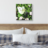 Butterfly Floral Canvas Print Leinwanddruck (Insitu (Schlafzimmer))