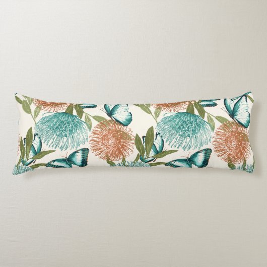 Butterfly Floral Cushion Seitenschläferkissen (Vorderseite)