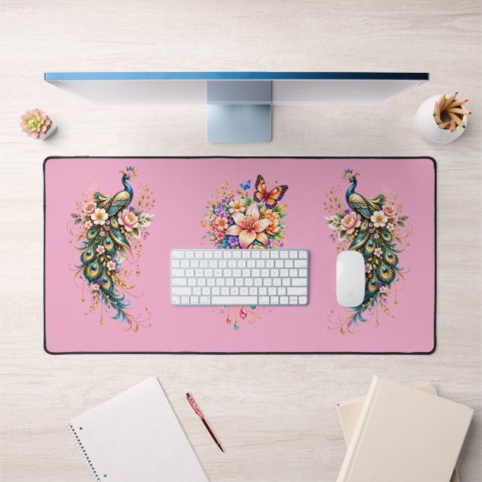 Butterfly & Floral Fantasy Desk Mat Schreibtischunterlage (Büro 1)