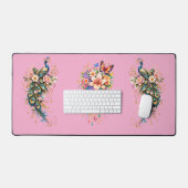 Butterfly & Floral Fantasy Desk Mat Schreibtischunterlage (Tastatur & Maus)