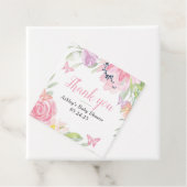 Butterfly Floral Gastgeschenk Geschenkanhänger (Beispiel)