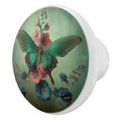 Butterfly Floral Keramik Pull Keramikknauf (Rechts)