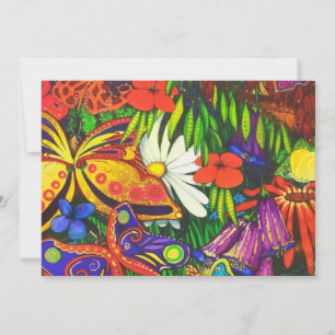 Butterfly Floral Natural Gold Metallic Ankündigung