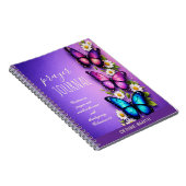 Butterfly Floral Personalized Prayer Journal Notizblock (Rechte Seite)