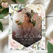 Butterfly Floral Quinceanera Foto Save the Date