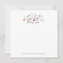 Butterfly Floral Vielen Dank Notecard