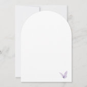 Butterfly Floral Wildblume Brautparty Einladung (Rückseite)