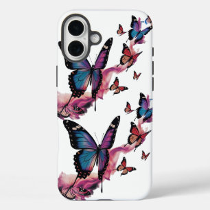 Butterfly Flow iPhone 16 Plus Fall - Umwandlung Hülle