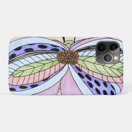 Butterfly Flower Blank Case-Mate iPhone Hülle (Rückseite (Horizontal))
