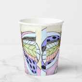 Butterfly Flower Blank Pappbecher (Rechts)