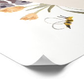 Butterfly Flower Garden Bridal Begrüßungszeichen Poster (Ecke)