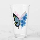 butterfly flower glas (Rückseite)
