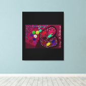 Butterfly Flowering Rose Tree Leinwanddruck (Insitu (Holzboden))