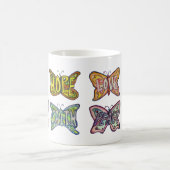 Butterfly Flügel Word Art Inspiration Kaffee Cup Kaffeetasse (Mittel)
