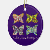 Butterfly Flügel Word Art Pendant Ornamente (Links)