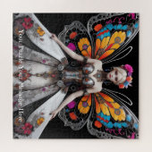 Butterfly-Flügelmäuse aus dem verzauberten Garten Puzzle (Horizontal)