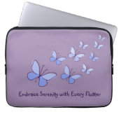 Butterfly Flutter in Blau - Embrace Serenity ... Laptopschutzhülle (Vorderseite)
