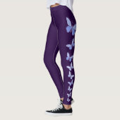 Butterfly Flutter in blau - Solid Deep Violet Leggings (Links)