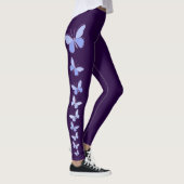 Butterfly Flutter in blau - Solid Deep Violet Leggings (Rechts)